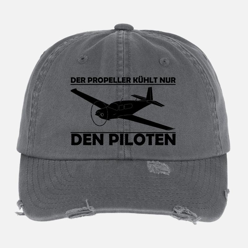 Mooney Motorflugzeug Geschenk Flexfit Vintage Destroyed Cap