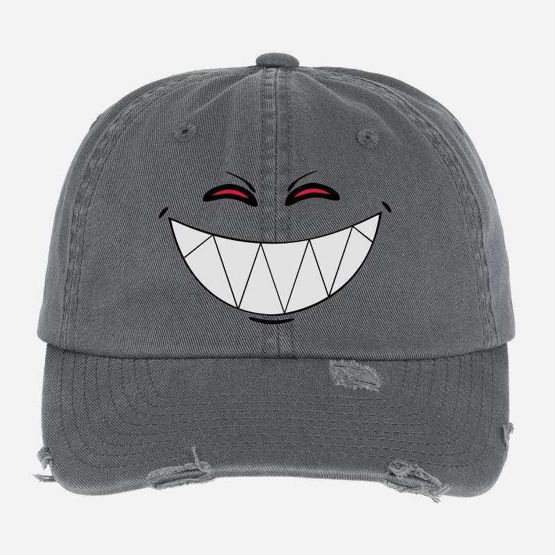 Smiling Demon Flexfit Vintage Destroyed Cap