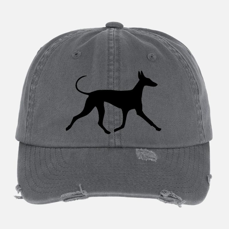 Basset Hound Casquette vintage effet usé Flexfit