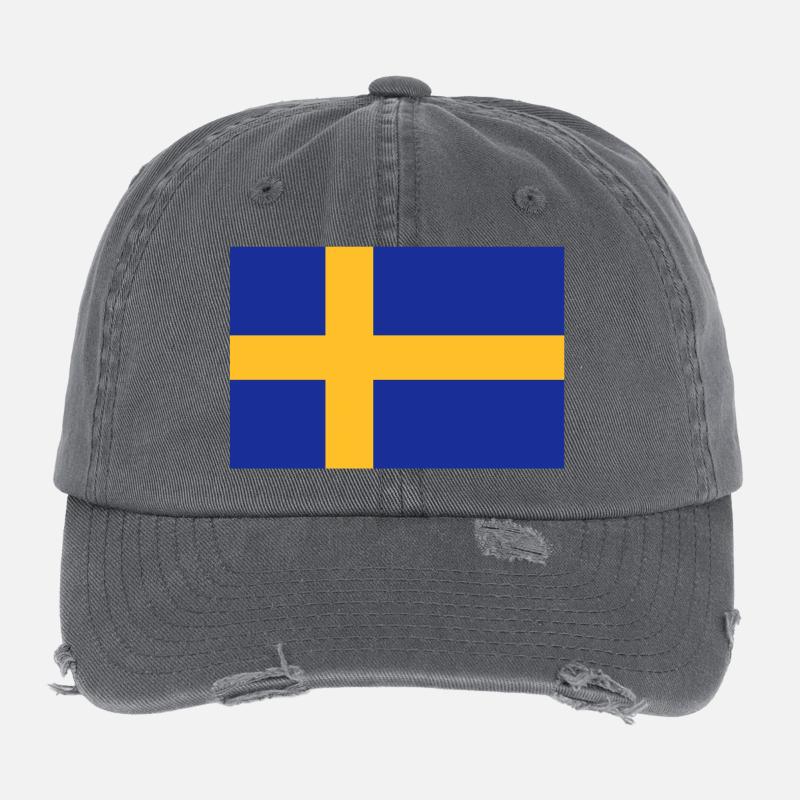 drapeau_suede Casquette vintage effet usé Flexfit