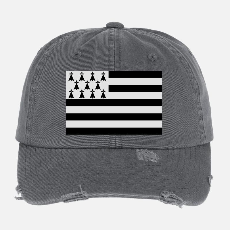 Bretagne ! Casquette vintage effet usé Flexfit