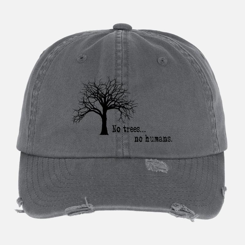 No trees... no humans. Flexfit Vintage Destroyed Cap