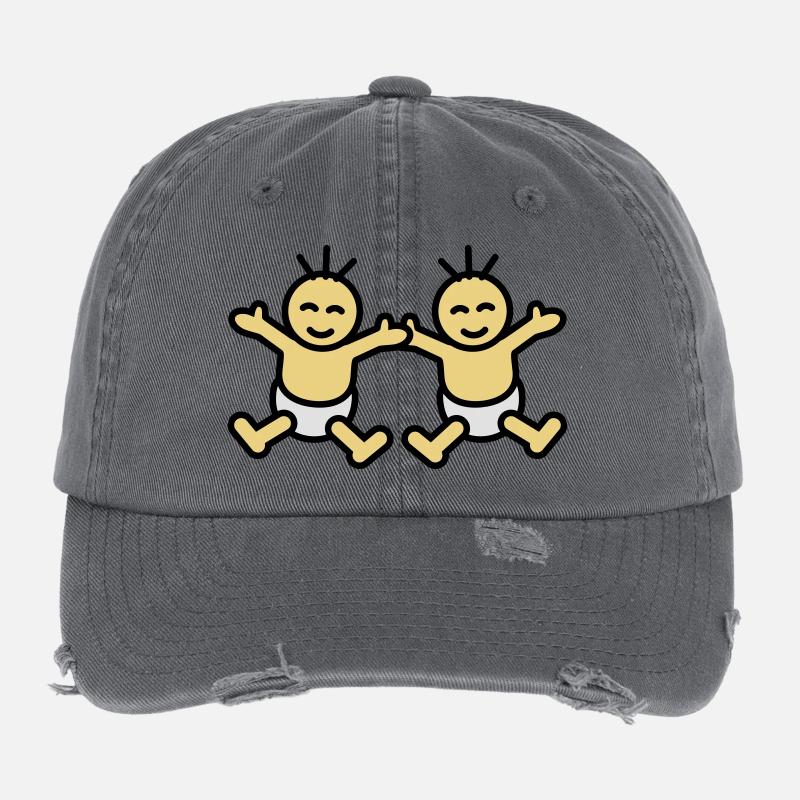 Twin Babys Casquette vintage effet usé Flexfit