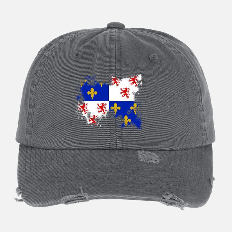 Picardie-effacé Casquette vintage effet usé Flexfit