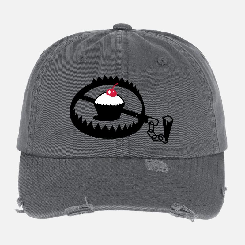 iron with cupcake Flexfit Vintage Destroyed Cap