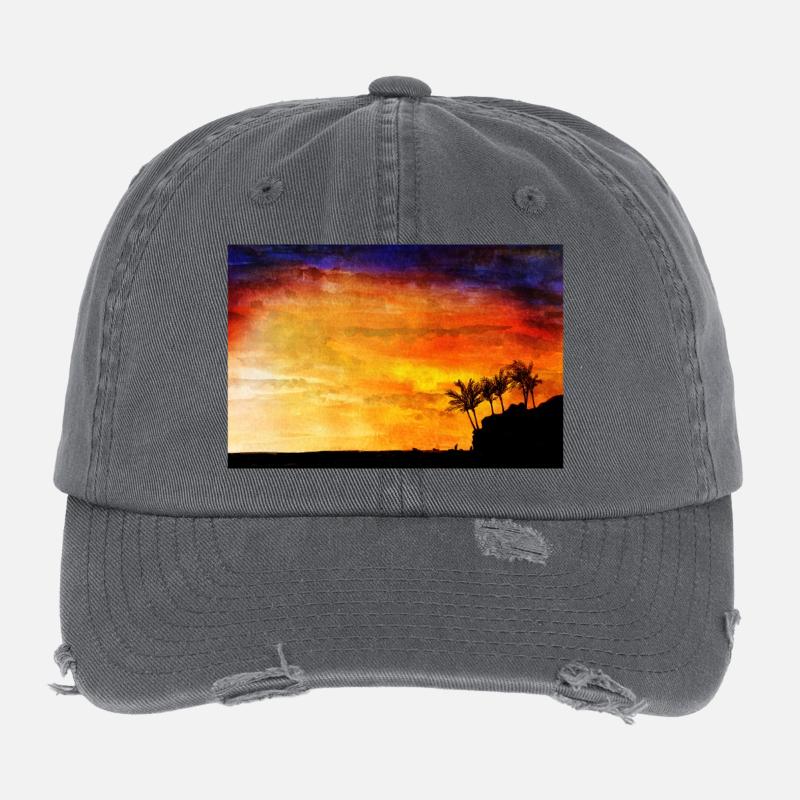 Caribbean Flexfit Vintage Destroyed Cap