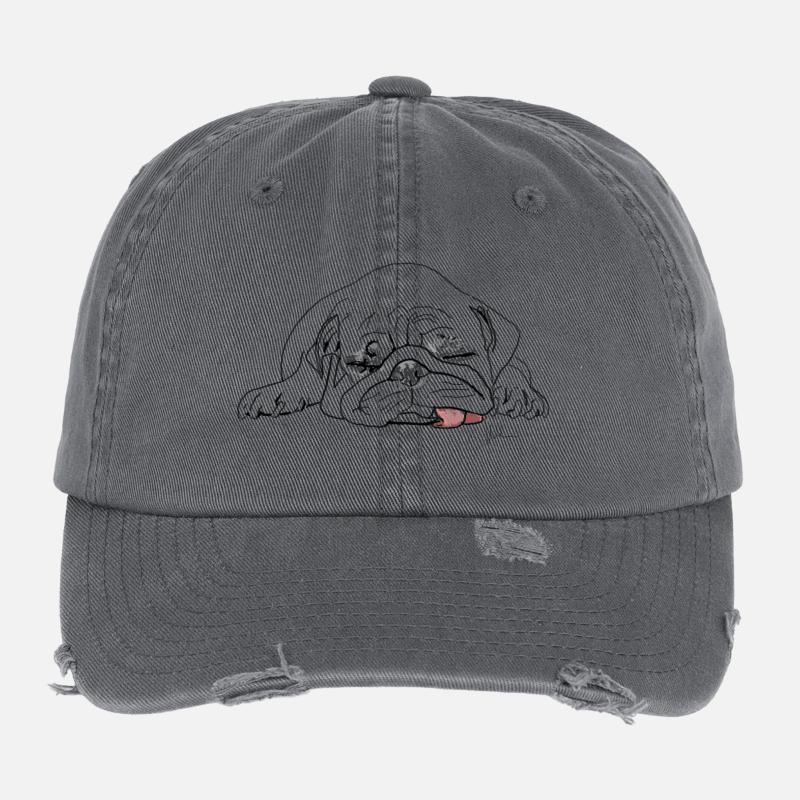 Pug Flexfit Vintage Destroyed Cap