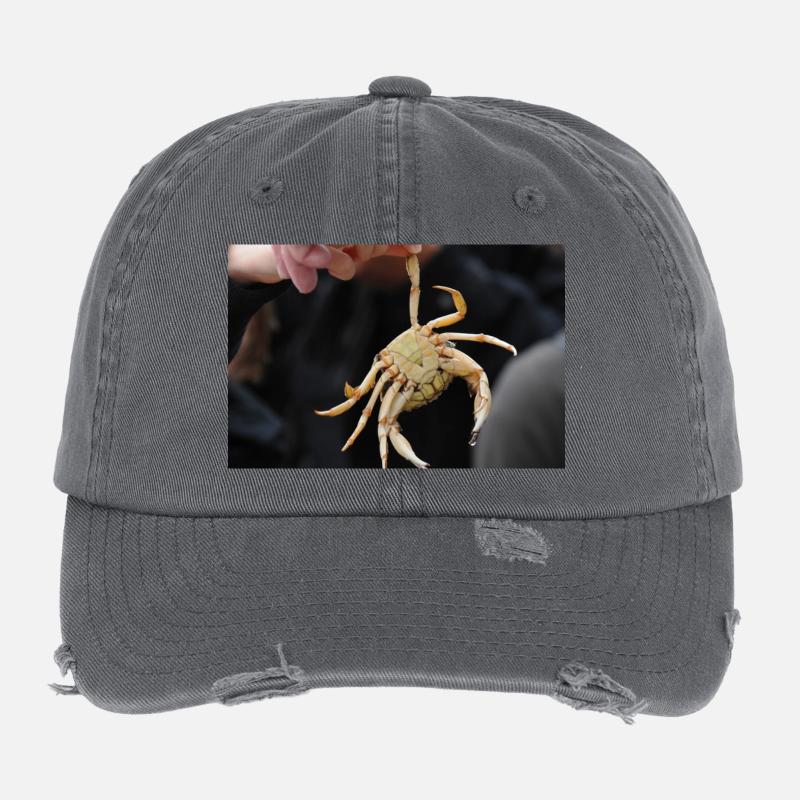 Seehaus.B - Casquette vintage effet usé Flexfit - charbon