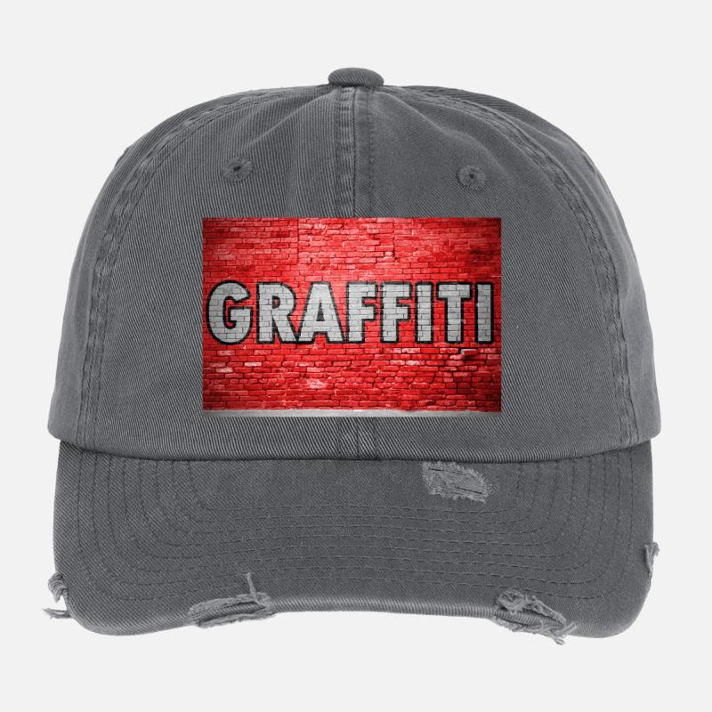 Graffiti brick wall Flexfit Vintage Destroyed Cap