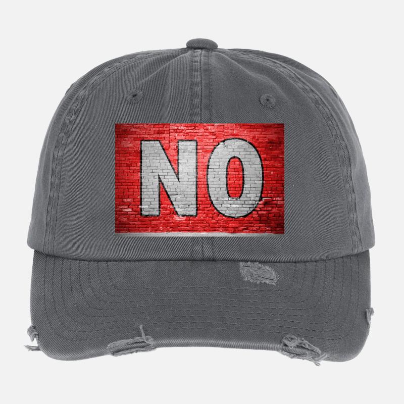 No Brick Wall Graffiti Flexfit Vintage Destroyed Cap