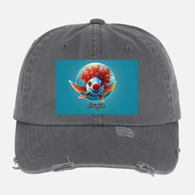 Pun ambiguous german expression - Clownfish Flexfit Vintage Destroyed Cap