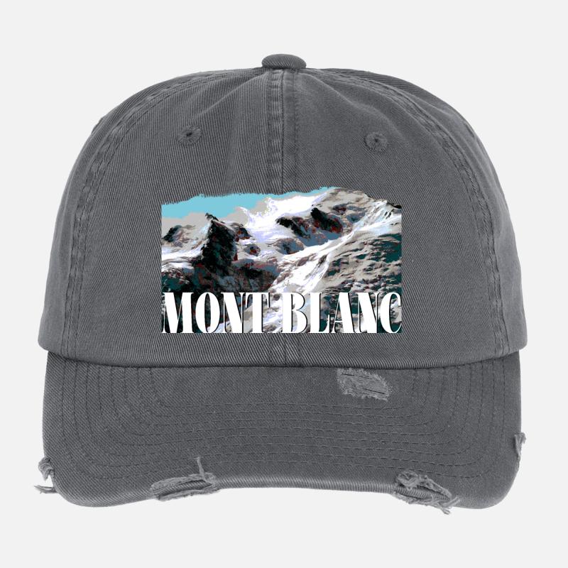 Blanc Flexfit Vintage Destroyed Cap