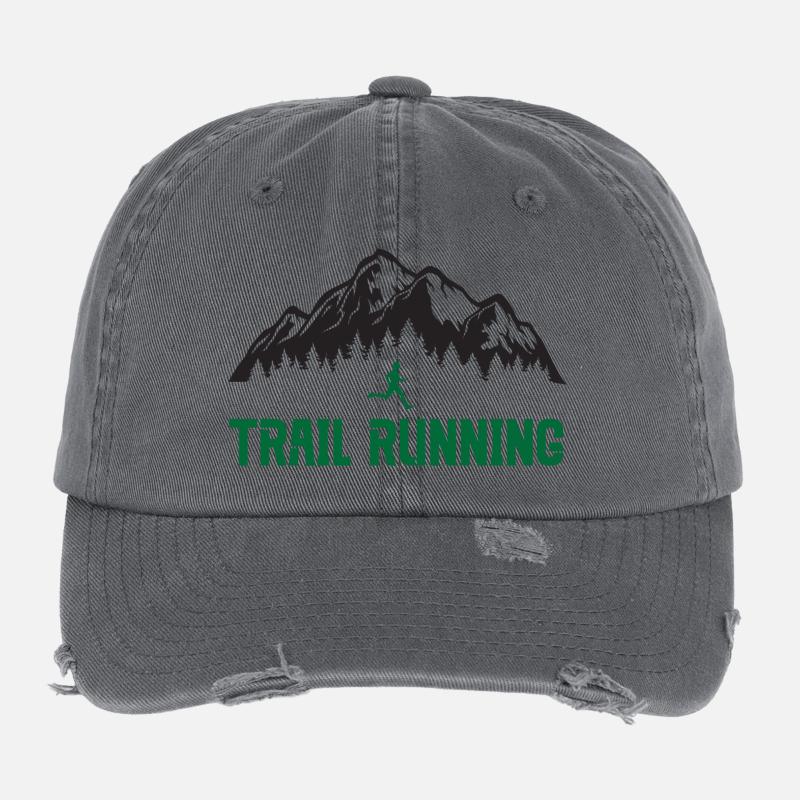 Trailrunning Flexfit Vintage Destroyed Cap