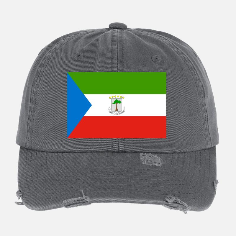 Equatorial Guinea Flexfit Vintage Destroyed Cap