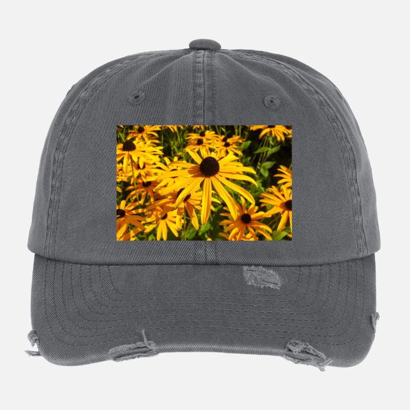 échinacée orange aussi échinacée Sonnenhut Casquette vintage effet usé Flexfit
