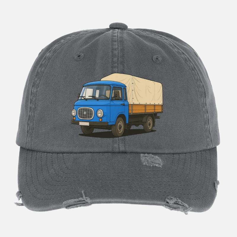 East Flatbed Flexfit Vintage Destroyed Cap