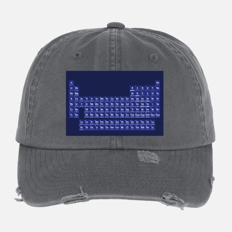 The periodic table of the elements Flexfit Vintage Destroyed Cap