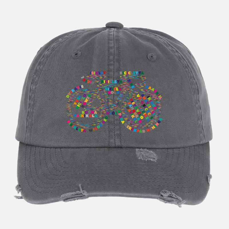 Fahrradsprachen V2 Flexfit Vintage Destroyed Cap
