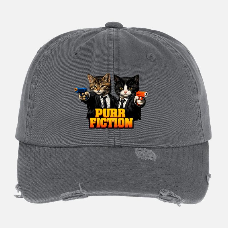 Fiction Ronron Casquette vintage effet usé Flexfit