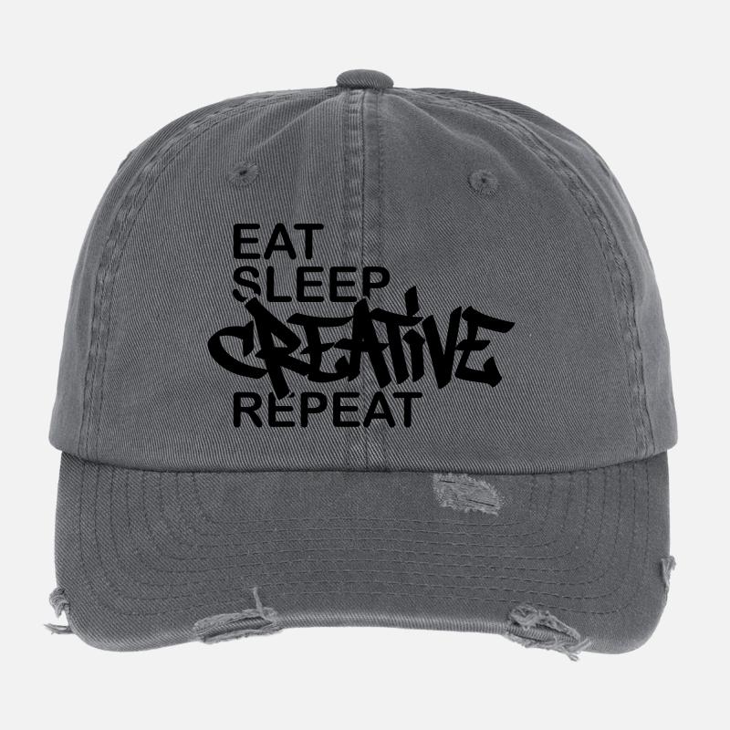 Journée du Graffiti Devise Créative Casquette vintage effet usé Flexfit