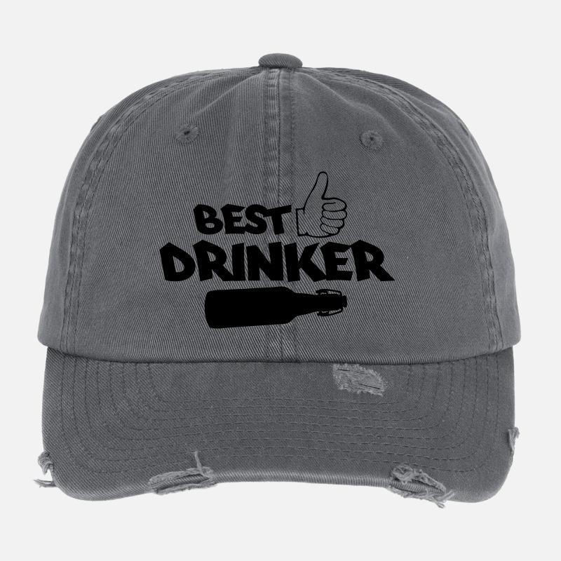 Best Drinker Flexfit Vintage Destroyed Cap