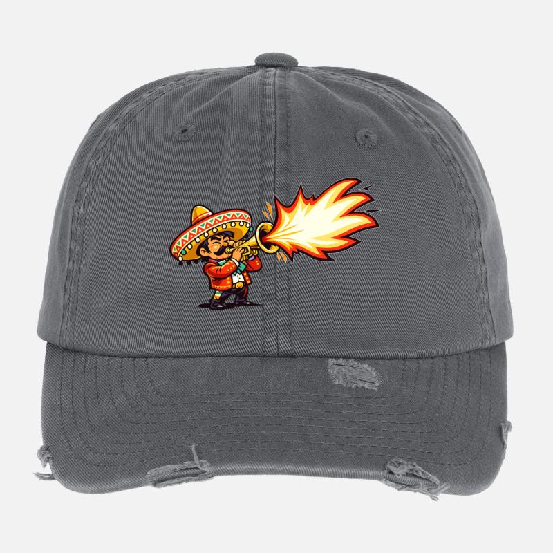 Mariachi Firestorm Flexfit Vintage Destroyed Cap