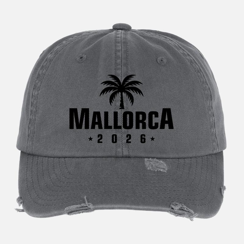 Mallorca 2026 Flexfit Vintage Destroyed Cap