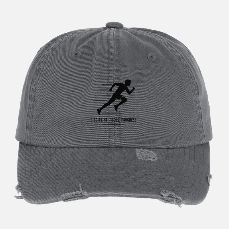 Discipline Focus Progress Runner Flexfit Vintage Destroyed Cap
