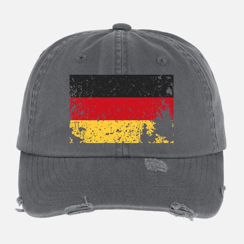 Germany Flag Flexfit Vintage Destroyed Cap