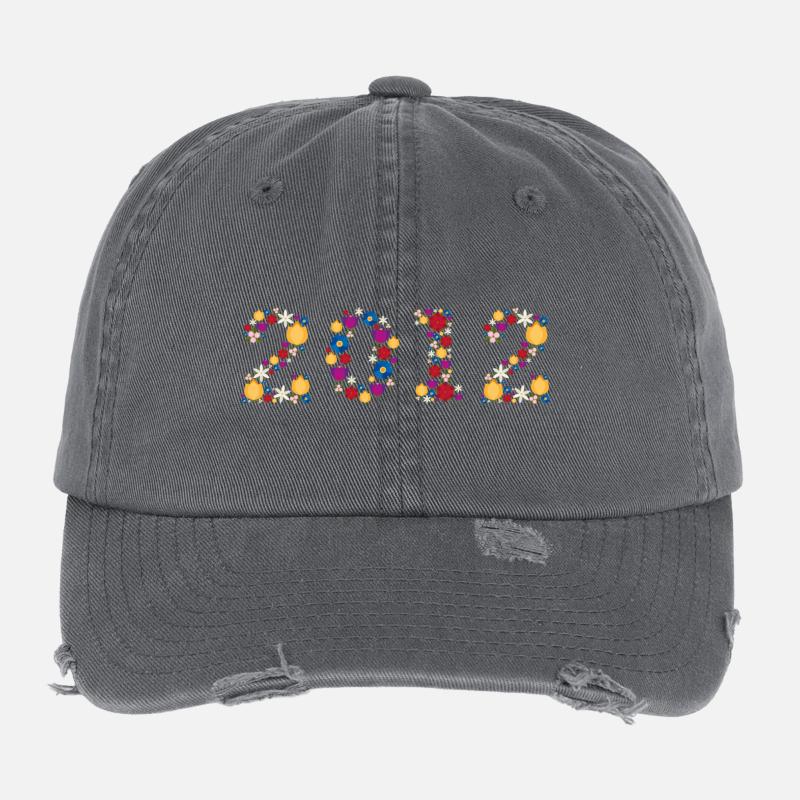 Fleurs 2012 Casquette vintage effet usé Flexfit