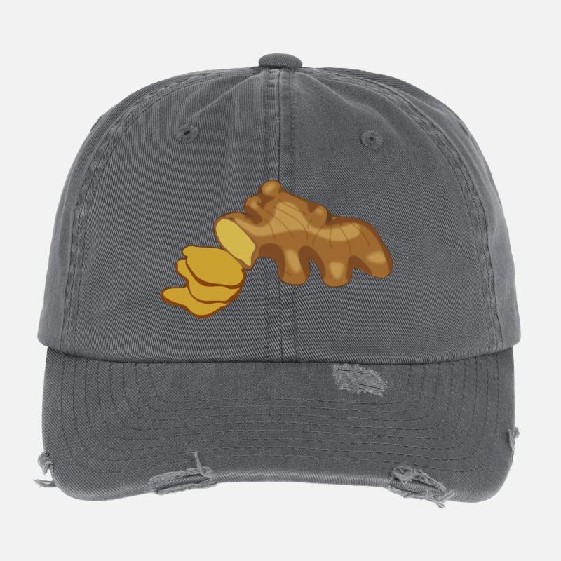 ginger ingwer veggie gemuese vegetable1 Flexfit Vintage Destroyed Cap