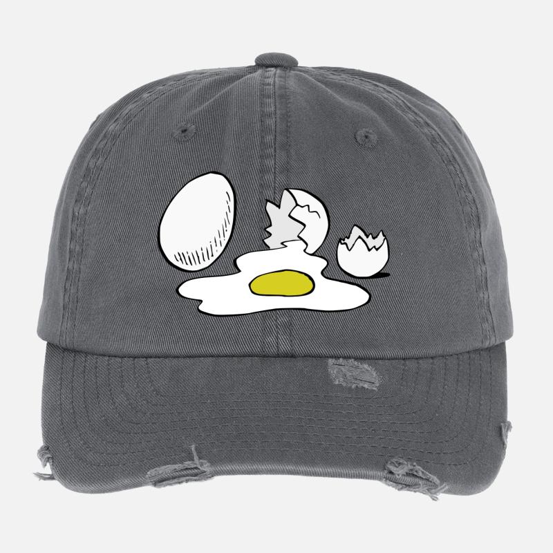 Eier,Ei,kaputt Flexfit Vintage Destroyed Cap