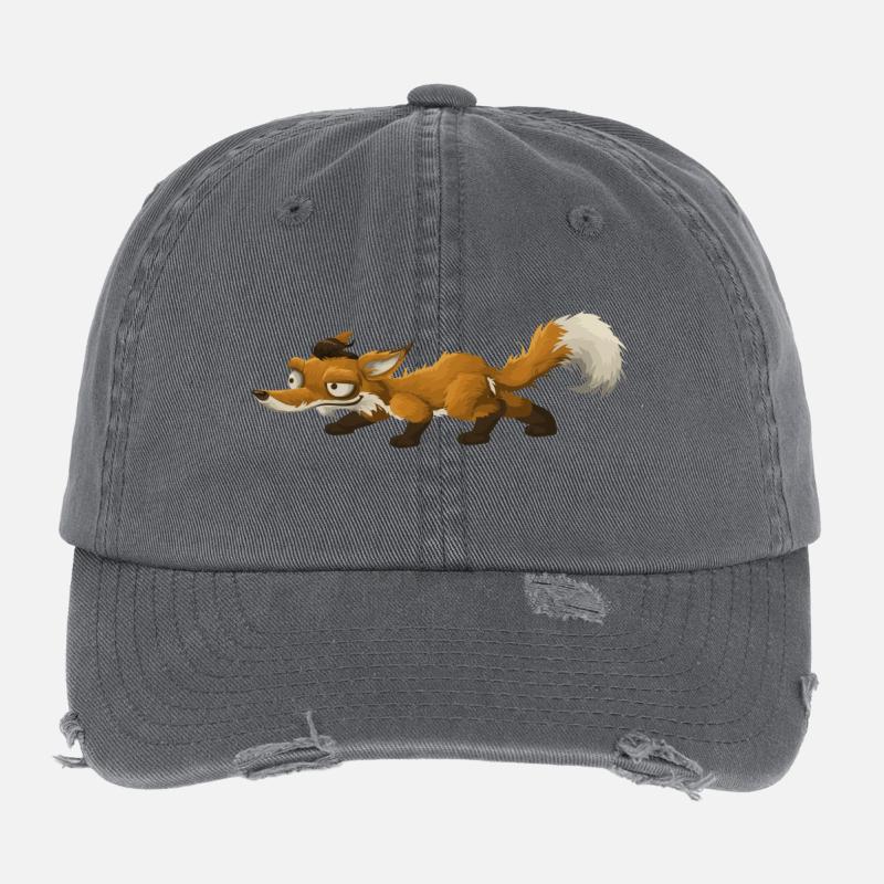 renard Casquette vintage effet usé Flexfit