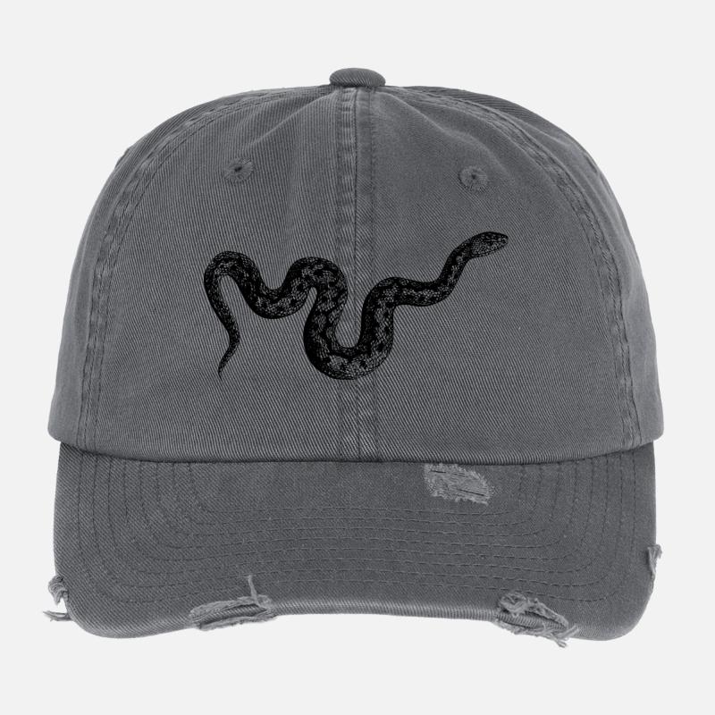 Schlange Flexfit Vintage Destroyed Cap