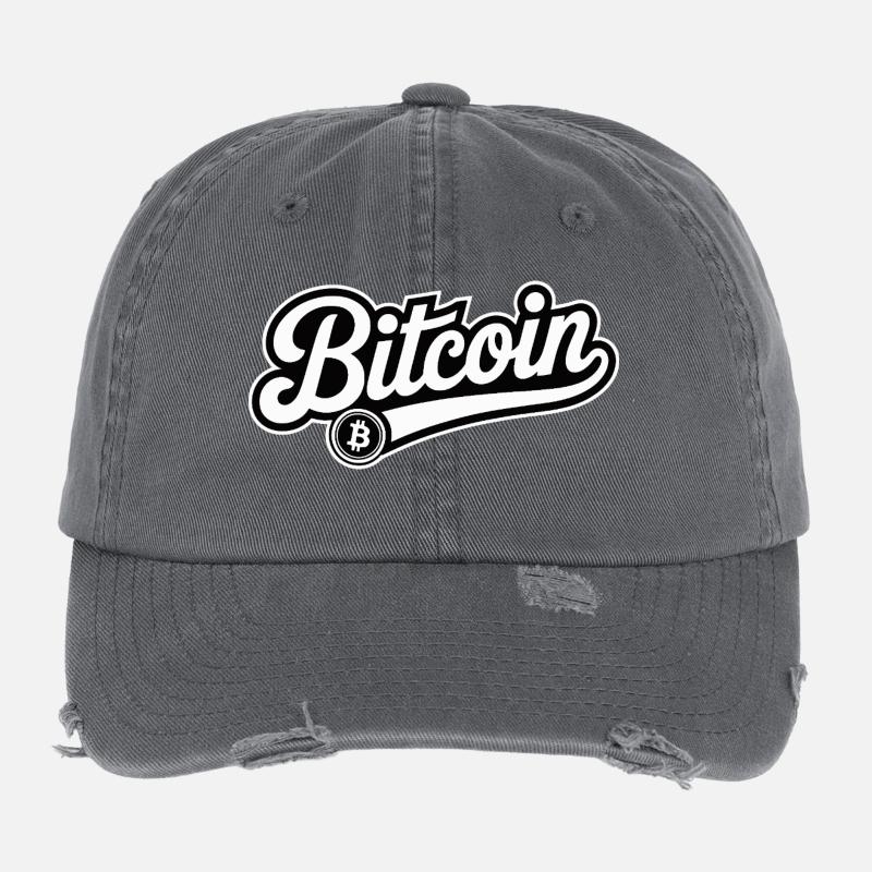 Bitcoin - Cool Finance Logo Casquette vintage effet usé Flexfit