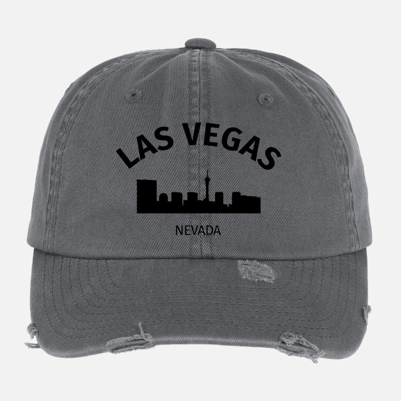 Las Vegas Flexfit Vintage Destroyed Cap