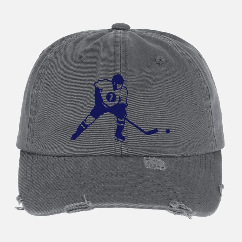 Hockey sur glace Casquette vintage effet usé Flexfit