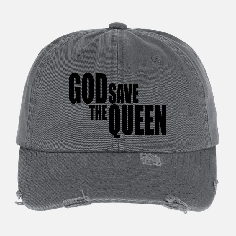 God save the Queen I Flexfit Vintage Destroyed Cap