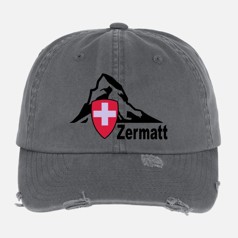 zermatt Flexfit Vintage Destroyed Cap