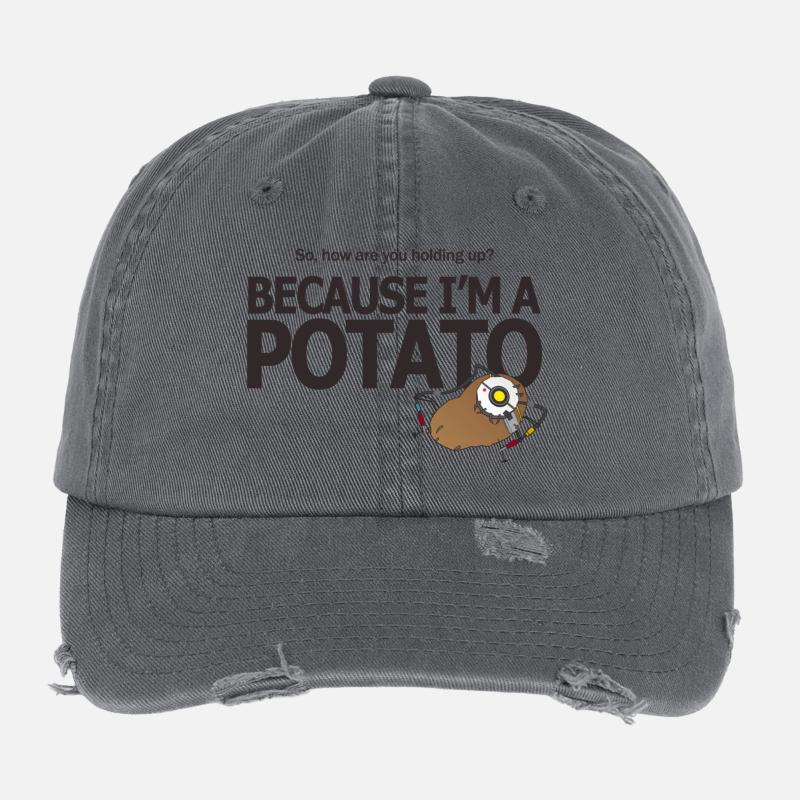 Hello Potato Casquette vintage effet usé Flexfit