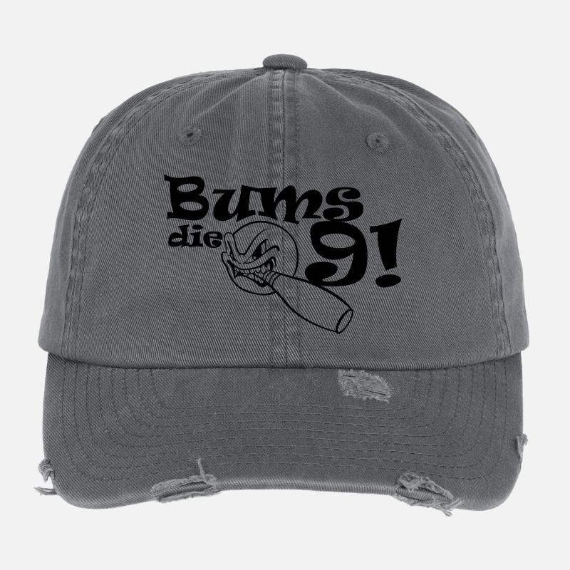 Bums die Neun Flexfit Vintage Destroyed Cap