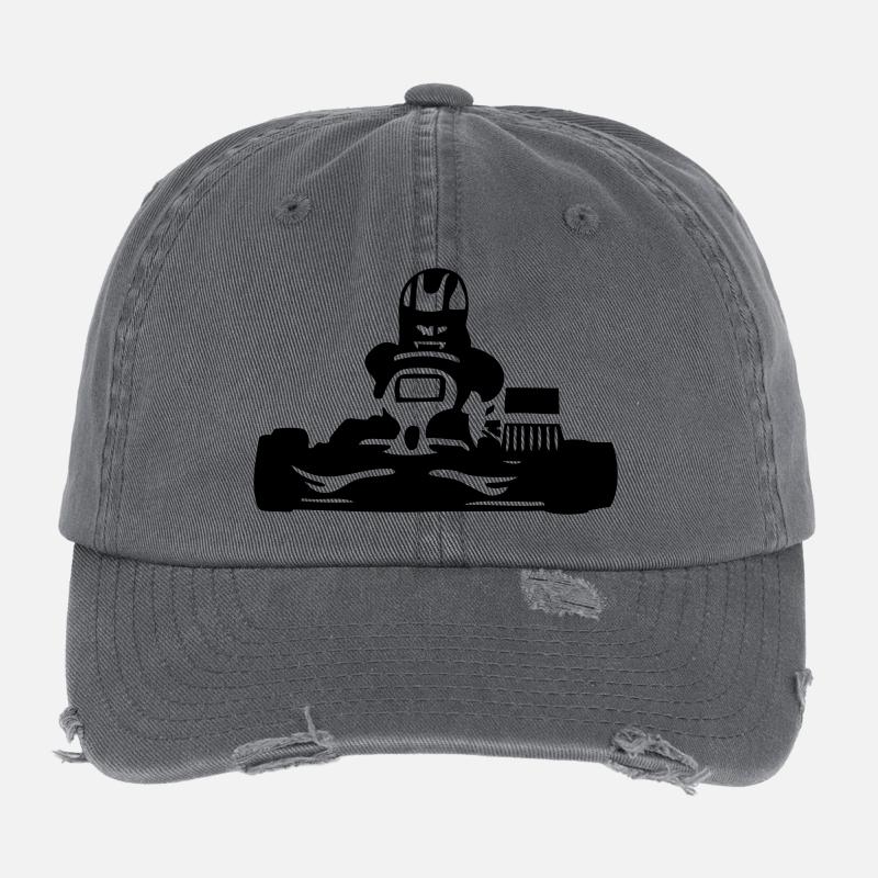 Kart fahren Flexfit Vintage Destroyed Cap