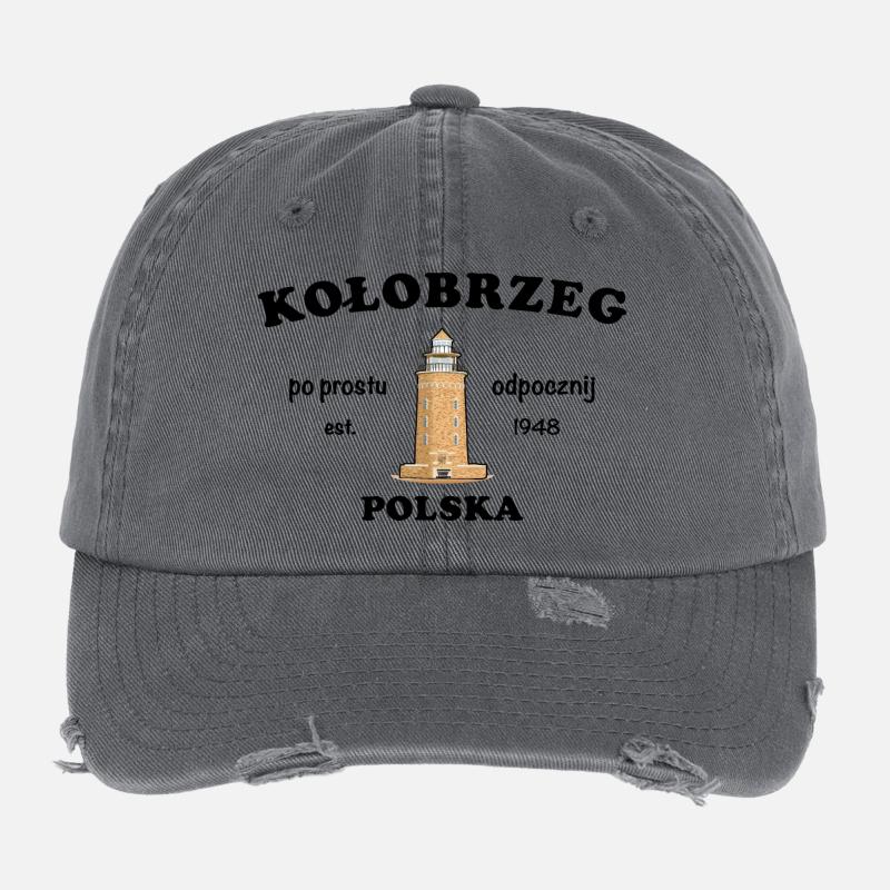 Kolberg, Einfach mal chillen,Polnisch Flexfit Vintage Destroyed Cap
