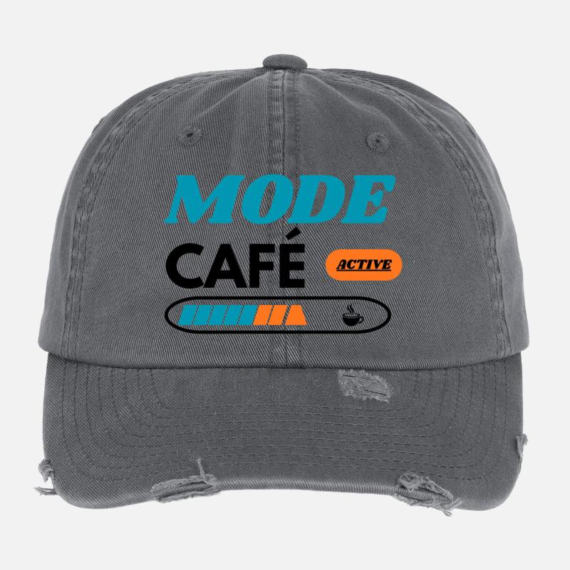 Mode Active Palette Teal Orange Casquette vintage effet usé Flexfit