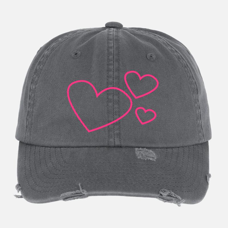 Hearts Flexfit Vintage Destroyed Cap