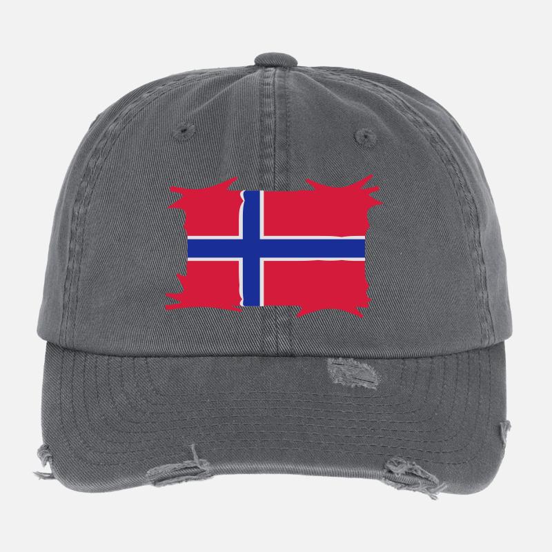 norwegen3 Flexfit Vintage Destroyed Cap