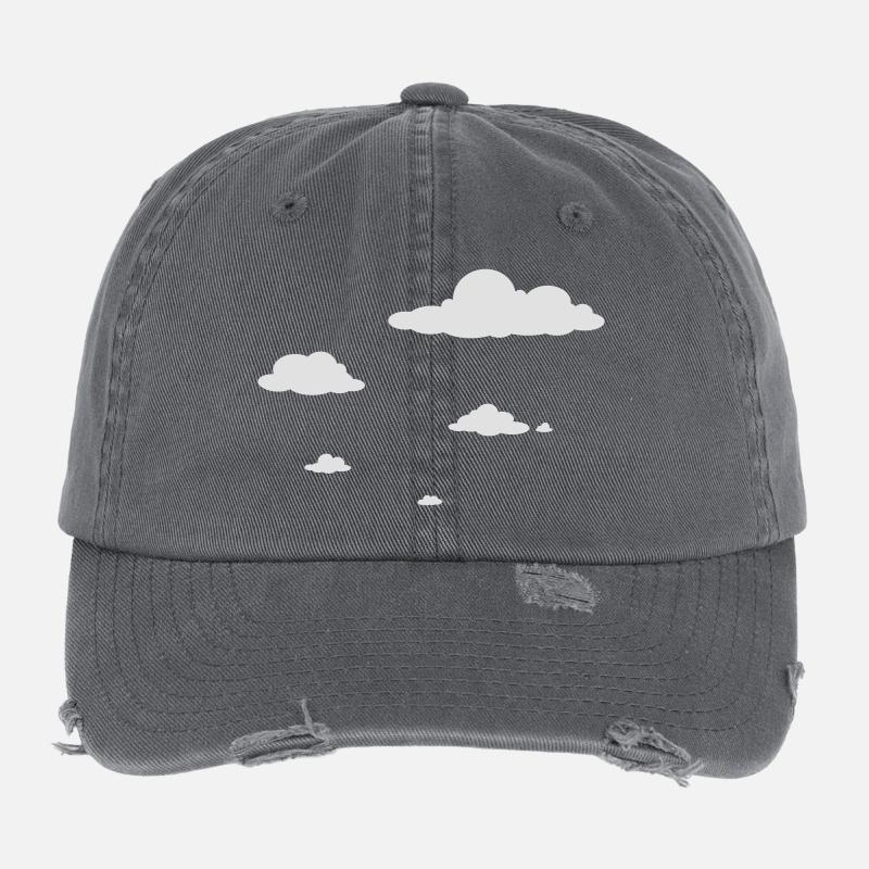 nuages Casquette vintage effet usé Flexfit