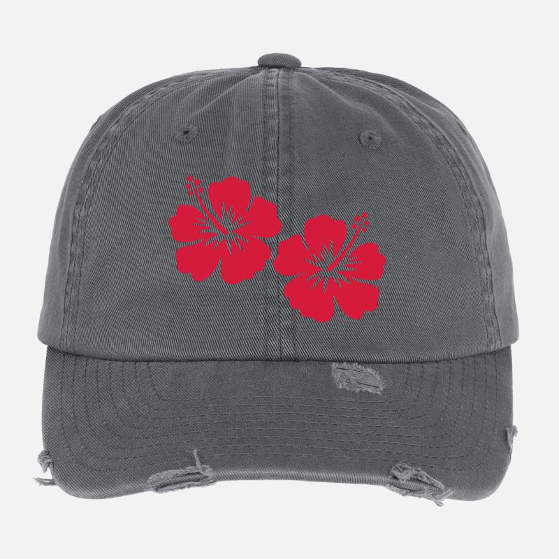 Hibiscus Flexfit Vintage Destroyed Cap