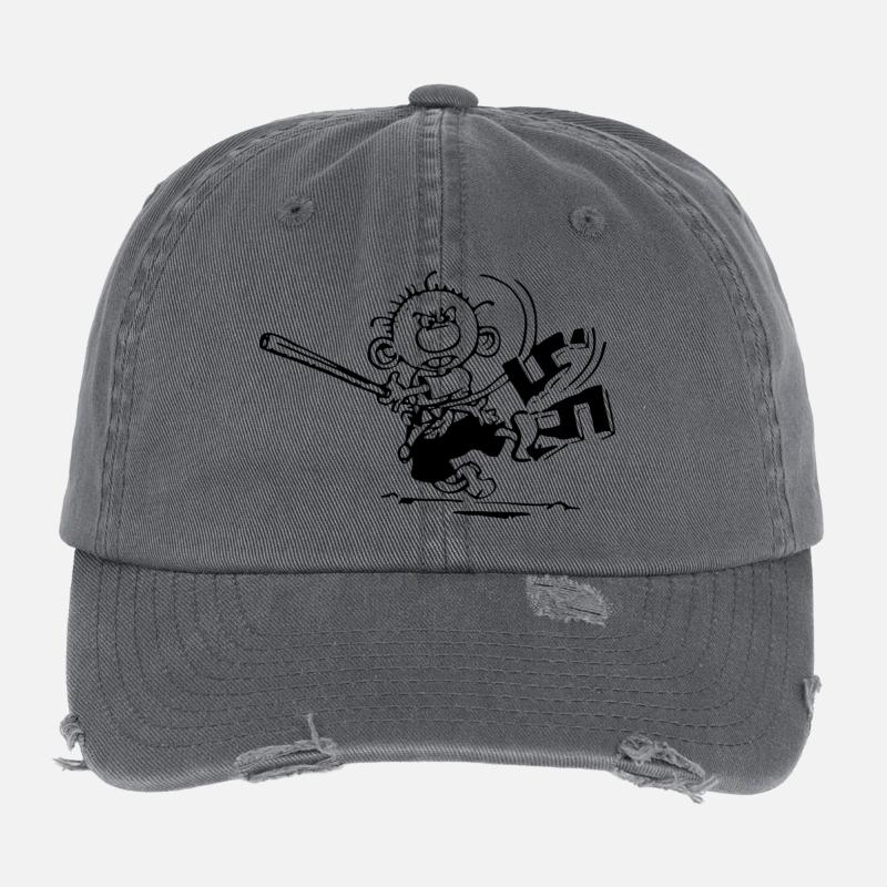 Antifa Flexfit Vintage Destroyed Cap