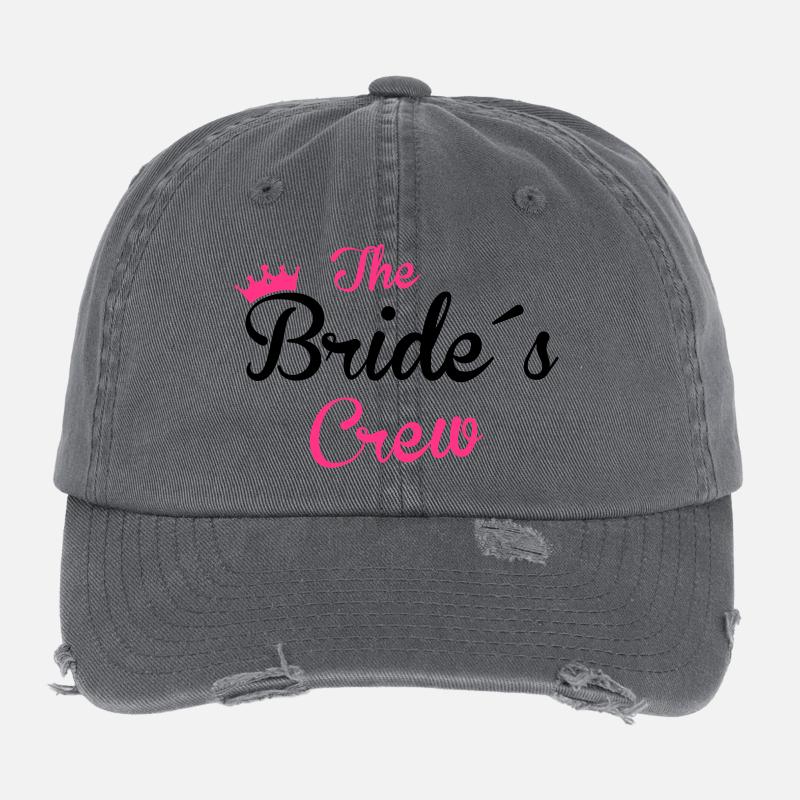 the bride´s crew Flexfit Vintage Destroyed Cap
